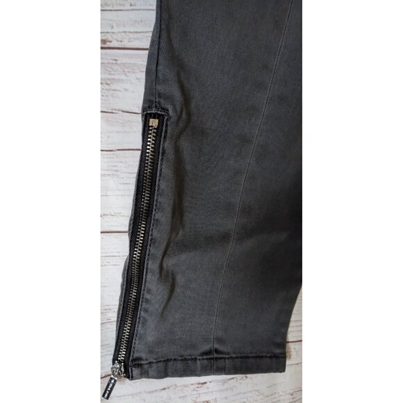 Michael Kors Size 4 Women Cargo Pants Jeans Gray Low Rise Inseam 28 in. 6 Pocket - Picture 8 of 16